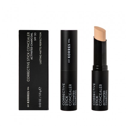 KORRES Corrective Stick CONCEALER SPF30 Activated Charcoal ACS2 3.5gr